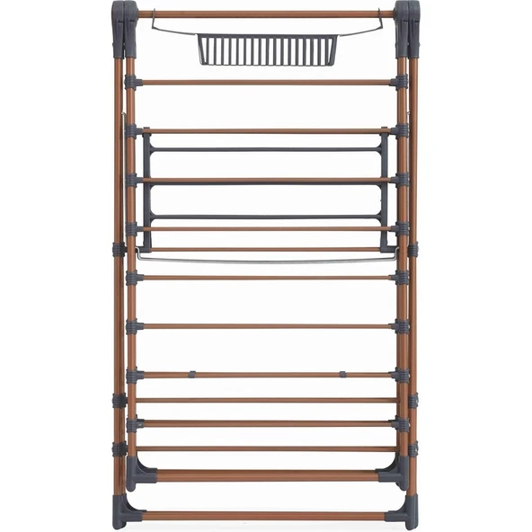 Devecioğlu Harbinger Nova Lux Kırmızı Metal Çamaşır Kurutma Askısı, 20 m Kapasiteli, Elektrostatik Boyalı, Hızlı Kurutma Özellikli - Resim 2