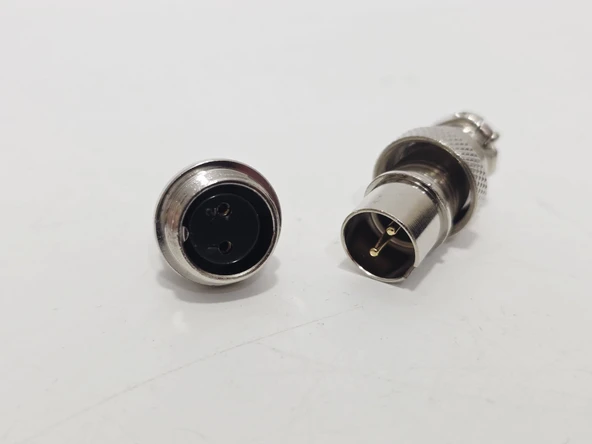 GX16 2 Pin Havacılık Tipi Konnektör - Resim 5