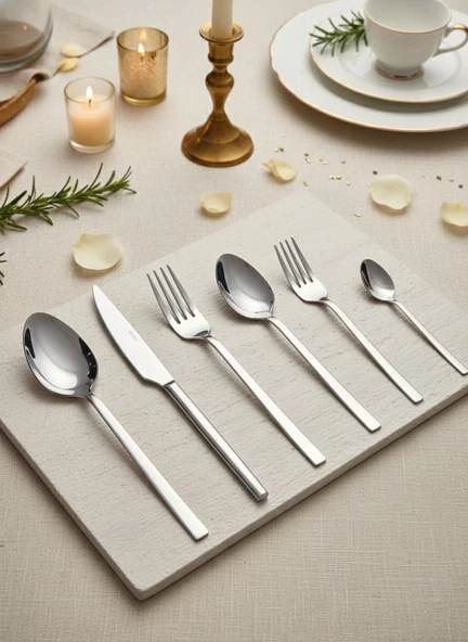 Ersan Home Serra Premium 72  Parça Çatal Kaşık Takımı ürün görseli 1