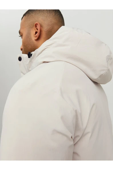 JJETIKO PARKA SN Erkek Bej Parka - 12211896 - Resim 6