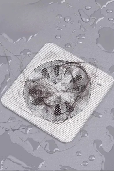 AMS NET® 10'lu Banyo ve Mutfak Lavabo Koku Önleyici ve Haşere Böcek Önleyici Gider Filtresi - Resim 10