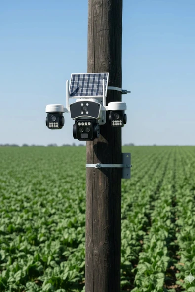 O-kam Pro Okam-9095 | 4G Güneş Enerjili 12 Mp Akıllı Güvenlik Kamerası | Ultra HD Çoklu Lens PTZ Dış Mekan - Resim 4