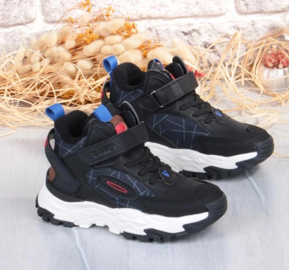 Vicco Tura Siyah Trekking Kürklü Bot Outdoor Spor Ayakkabı - Resim 6