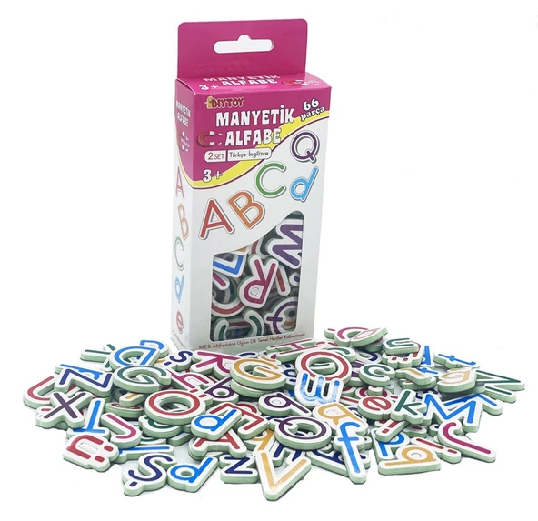 Diytoy Okul Öncesi Tam Hazırlık Seti: İlk 100 Sözcük + Manyetik Alfabe ve Sayılar (3'lü Paket) - Resim 7