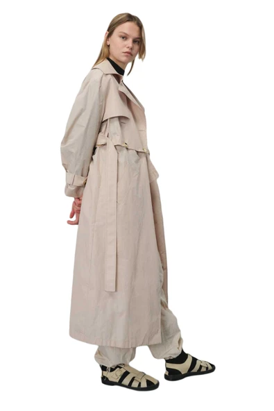 TRENCHCOAT Uniseks Gri Trençkot - W22W01D001TC ürün görseli 1