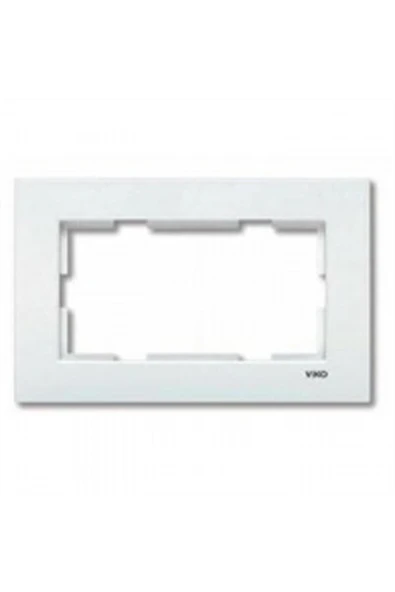 VİKO Karre Ikili Priz Sıva Altı Çerçevesi Beyaz ürün görseli 1