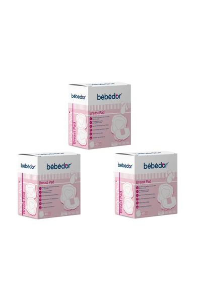 Bebedor Yeni Göğüs Pedi 40'lı 3'lü Paket ürün görseli 1