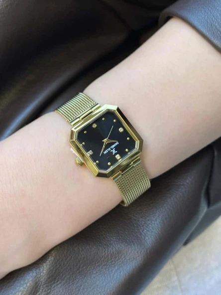 Daniel Klein DKE.1.10954 Kare Kadran Hasır Kordon 3 Atm Suya Dayanıklı Kadın Kol Saati - Resim 11