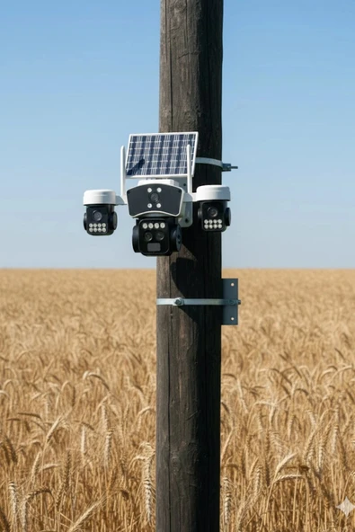 O-kam Pro Okam-9095 | 4G Güneş Enerjili 12 Mp Akıllı Güvenlik Kamerası | Ultra HD Çoklu Lens PTZ Dış Mekan - Resim 3