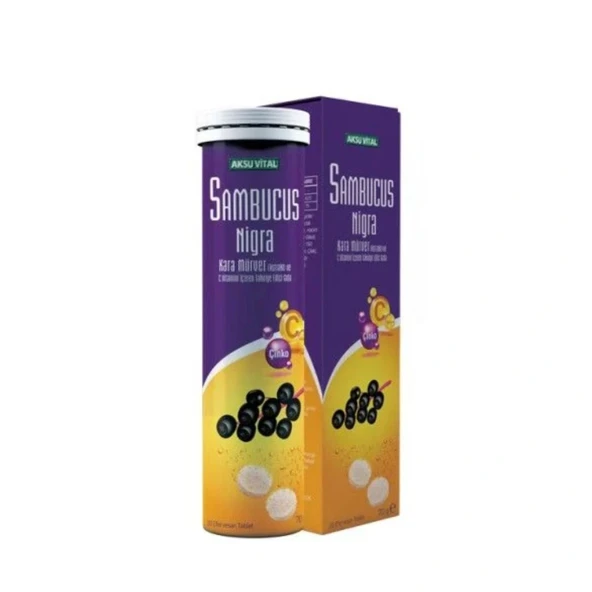 Sambucus Nigra (Kara Mürver) Efervesan 20 Tablet ürün görseli 1