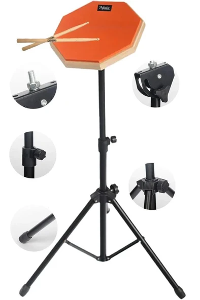 Midex DD-1012-PAK Bateri Davul Çalışma Pedi Seti 12 İnç Drum Practice Pad ürün görseli 1