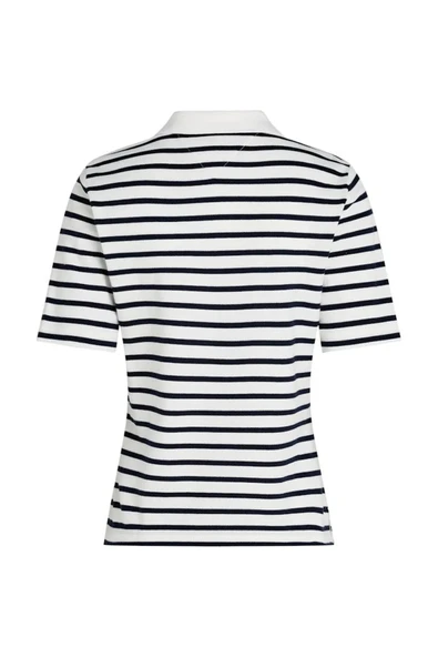 1985 REG PIQUE POLO SS Kadın Mavi Polo - WW0WW43224 - Resim 6