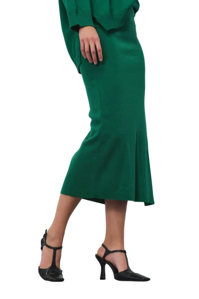 ETEK Kadın Yeşil Etek - W22W07D115ET - Resim 3