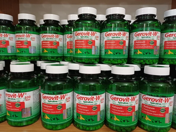 GEROVİT-W Spirulina Ispanaklı Kalsiyum Enerji Tableti - Resim 2
