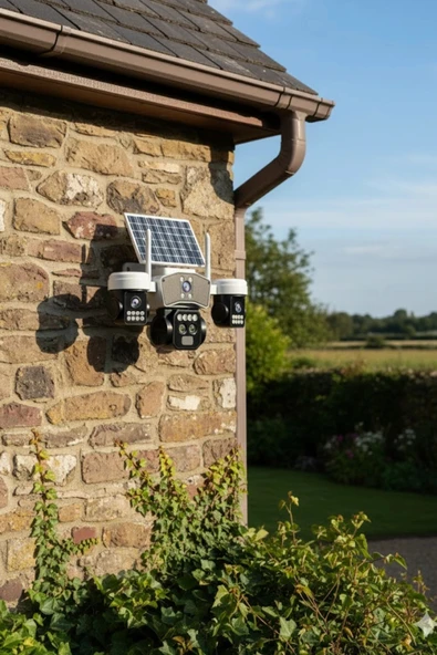 O-kam Pro Okam-9095 | 4G Güneş Enerjili 12 Mp Akıllı Güvenlik Kamerası | Ultra HD Çoklu Lens PTZ Dış Mekan - Resim 5