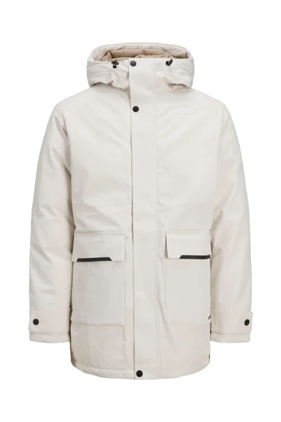 JJETIKO PARKA SN Erkek Bej Parka - 12211896 - Resim 2