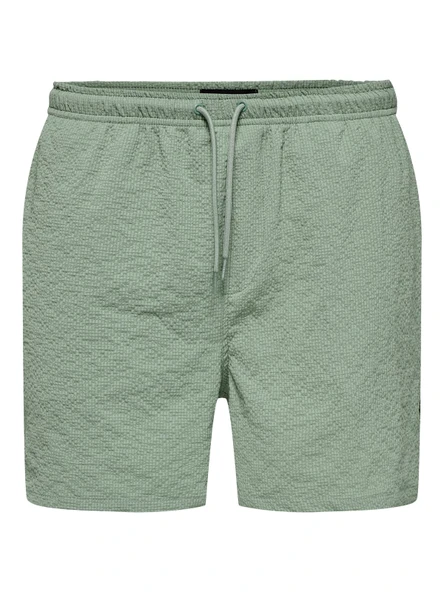 ONSTED LIFE SOLID SEERSUCKER SWIM NOOS Erkek Iceberg Green Deniz Şortu - 22028813 ürün görseli 1