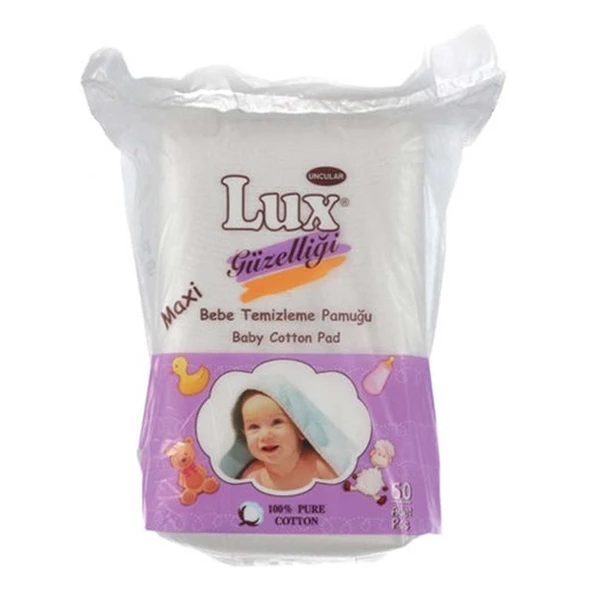 LUX LÜX BEBEK TEMİZLEME PAMUĞU 60 ADET TEKLİ PAKET ürün görseli 1