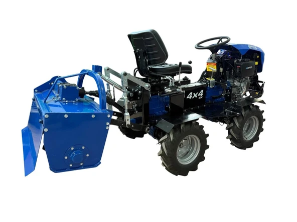 Yavuz Y600SX PRO 188FE 12 Hp Dizel Marşlı 4x4 Mini Traktör - Resim 4