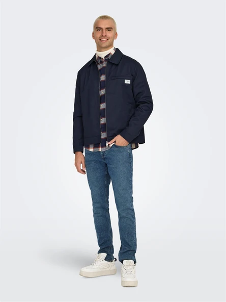 ONSRALPH TC JACKET OTW VD Erkek Night Sky Ceket - 22031633 - Resim 4