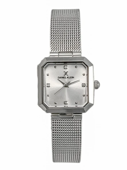 Daniel Klein DKE.1.10954 Kare Kadran Hasır Kordon 3 Atm Suya Dayanıklı Kadın Kol Saati - Resim 3