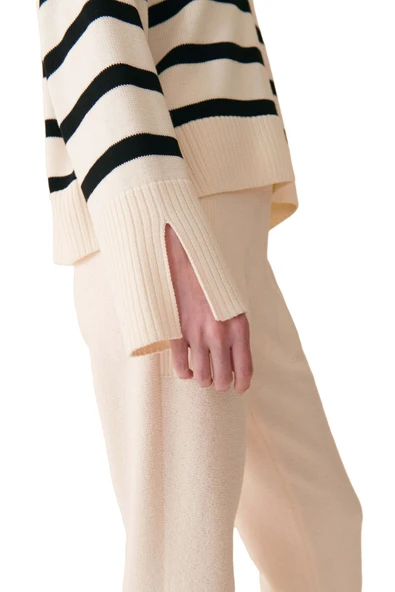 KAZAK Uniseks Beyaz Kazak - W22W08D133KZ - Resim 4