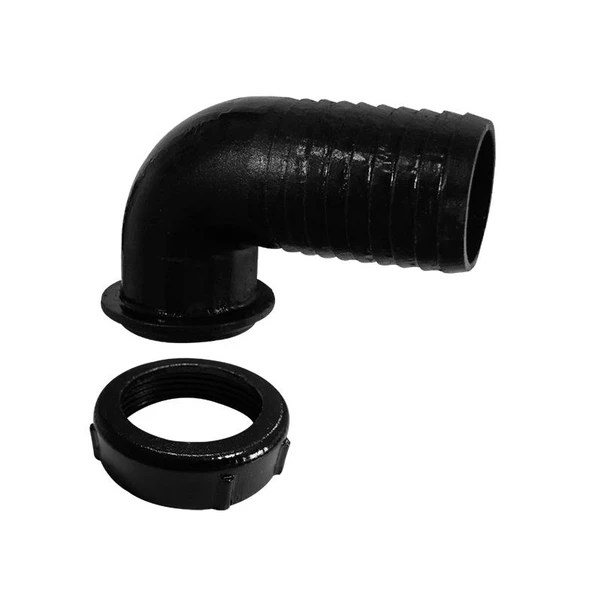 Giriş Bağlantı Elemanı Ø12mm,  1 1/2” lik hortum, Siyah ürün görseli 1
