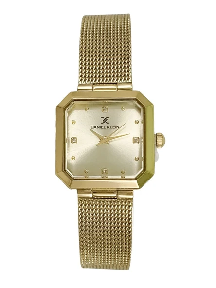 Daniel Klein DKE.1.10954 Kare Kadran Hasır Kordon 3 Atm Suya Dayanıklı Kadın Kol Saati - Resim 9