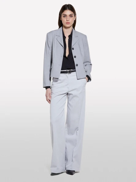 %100 Viskoz Arkası Uzun Over Fit Gömlek Kadın Siyah Gömlek - 325P5IDTLQ08R ürün görseli 1