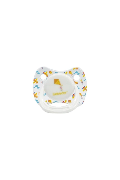 Bebedor Silikon Damaklı Tritan Emzik 6-18 Ay Sarı Uçurtma 172 ürün görseli 1