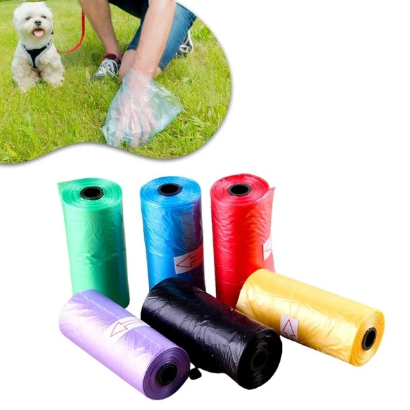 AMS NET® 10 Adet Evcil Hayvan Kullan At Kaka Poşeti ürün görseli 1