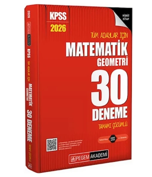 Pegem Akademi Kpss Matematik Geometri 30 Deneme ürün görseli 1