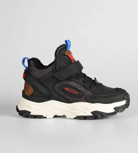 Vicco Tura Siyah Trekking Kürklü Bot Outdoor Spor Ayakkabı - Resim 2
