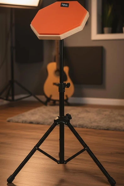 Midex DD-1012-PAK Bateri Davul Çalışma Pedi Seti 12 İnç Drum Practice Pad - Resim 3