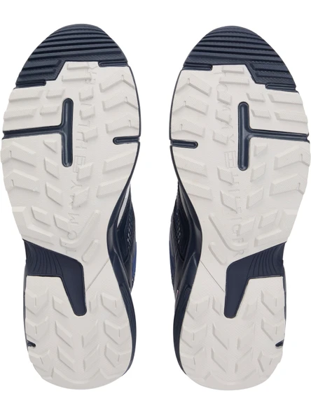 Tommy Hilfiger   M RUNNER TECH MIX Erkek Mavi Spor Ayakkabı - FM0FM05567 - Resim 10