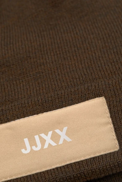 JJXX   Jxbasic Logo Beanie Acc Sn Kadın Kahverengi Bere - 12205033 - Resim 4
