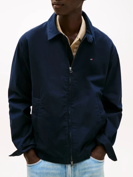 LIGHTWEIGHT COTTON IVY JACKET Erkek Mavi Ceket - MW0MW38715 - Resim 4