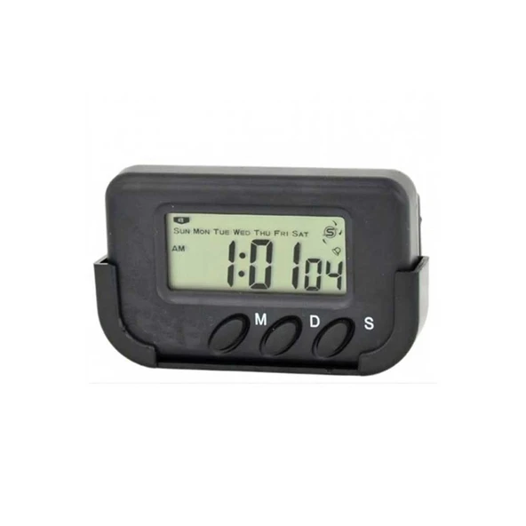 Dijital Mini Masa Araba Saati Kronometre ürün görseli 1