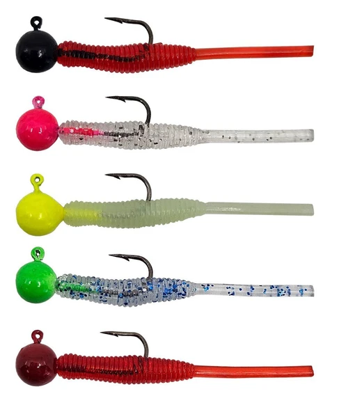 Kendo Hook Worm Jighead+Lrf Silikonu 2gr+4.5cm 5 Adet - Resim 7