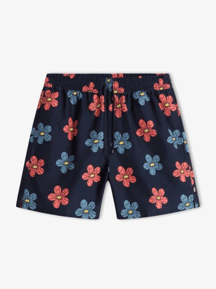 PRIMARY PRINT ELASTIC BOARDSHORT Erkek Koyu Mavi Deniz Şortu - VN0008KU ürün görseli 1