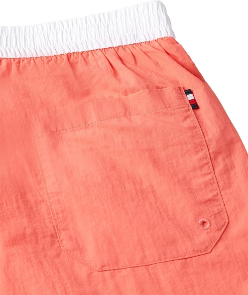 Tommy Hilfiger   MEDIUM DRAWSTRING Erkek Kırmızı Deniz Şortu - UM0UM03455 - Resim 4