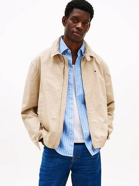 LIGHTWEIGHT COTTON IVY JACKET Erkek Yeşil Ceket - MW0MW38715 ürün görseli 1