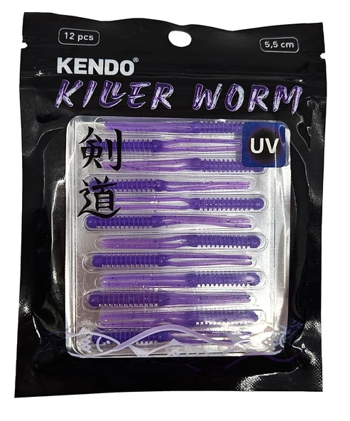 Kendo Killer Worm Lrf Silikonu 5,5cm 12 Adet - Resim 6
