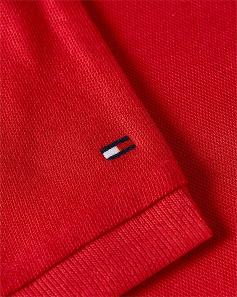 LYOCELL TIPPING OPEN SS POLO Kadın Kırmızı Polo - WW0WW46512 - Resim 8