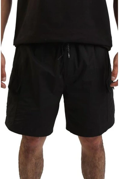 Vans   Primary Cargo Loose Elastic Boardshort Erkek Siyah Deniz Şortu - VN000M3H ürün görseli 1