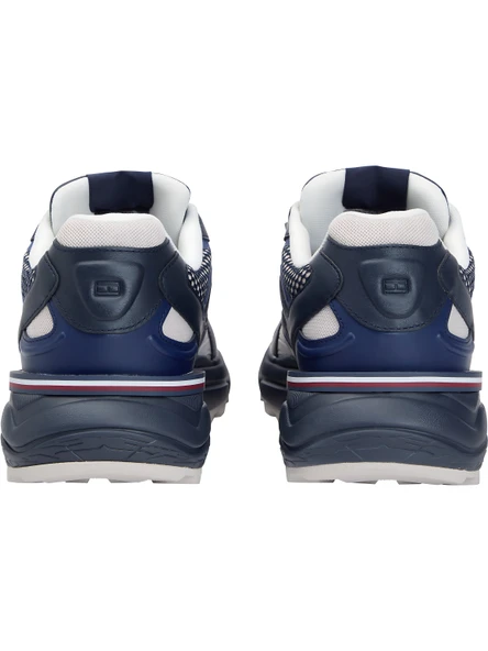 Tommy Hilfiger   M RUNNER TECH MIX Erkek Mavi Spor Ayakkabı - FM0FM05567 - Resim 11