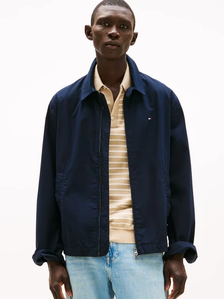 LIGHTWEIGHT COTTON IVY JACKET Erkek Mavi Ceket - MW0MW38715 ürün görseli 1