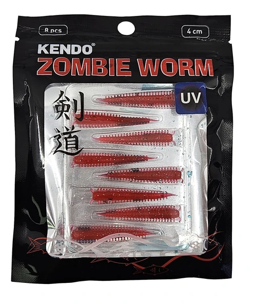 Kendo Zombie Worm Lrf Silikonu 4cm 8 Adet - Resim 9