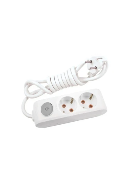 VİKO Multi-let 2 Li Anahtarlı Çocuk Korumalı Grup Priz 3 Mt - Resim 2