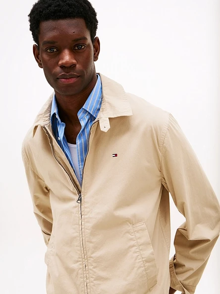 LIGHTWEIGHT COTTON IVY JACKET Erkek Yeşil Ceket - MW0MW38715 - Resim 2